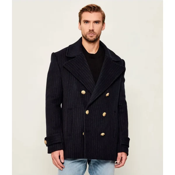 Balmain Vlnený kabát 65807133