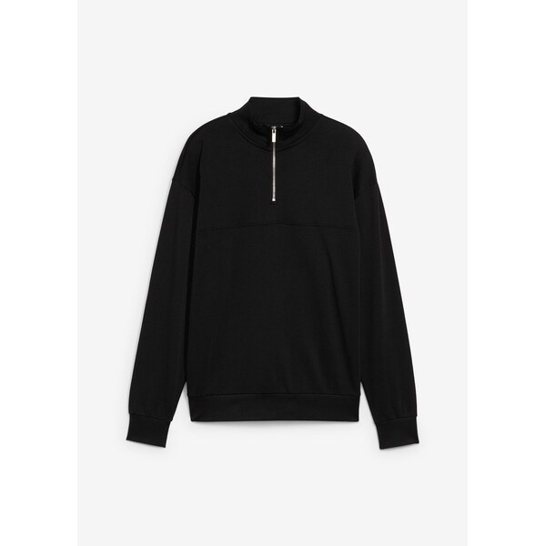 bonprix Mikina z čistej bio bavlny, Loose Fit, farba čierna 65806482