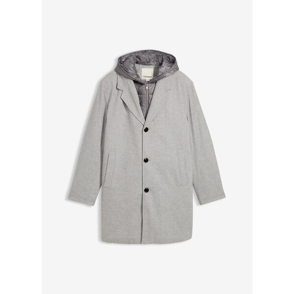 bonprix Blejzerový kabát, 2v1 s vyberateľnou kapucňouvou časťou, farba 65806510