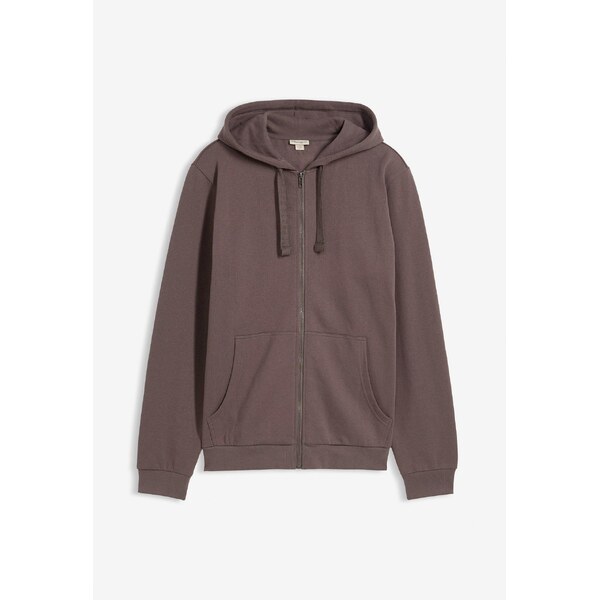 bonprix Mikina s kapucňou a zipsom, farba šedá 65784821