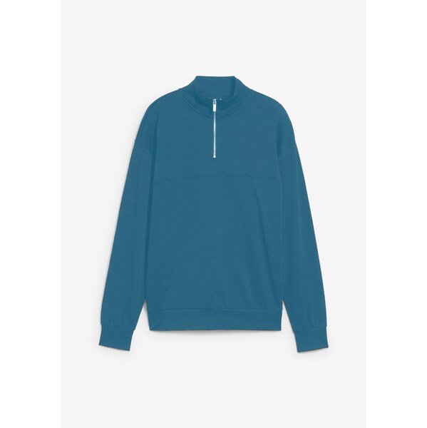 bonprix Mikina z čistej bio bavlny, Loose Fit, farba modrá 65806703