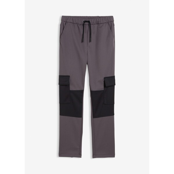bonprix Softshellové nohavice Cargo, prestaviteľná šírka, farba šedá 65806712