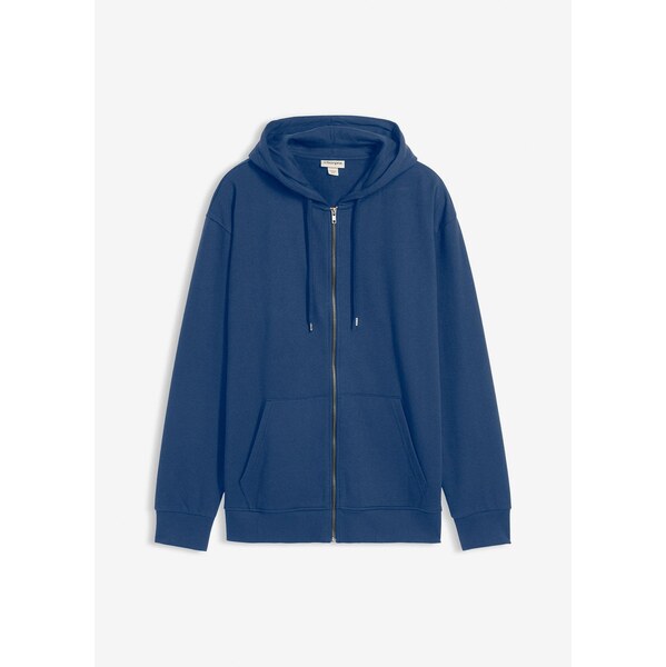 bonprix Mikinová bunda s kapucňou, z čistej bavlny, Loose Fit, farba 65806706