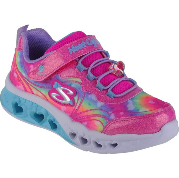 Skechers Flutter Heart Lights-Groovy Swirl 303253L-HPLV Pink 28 65808241