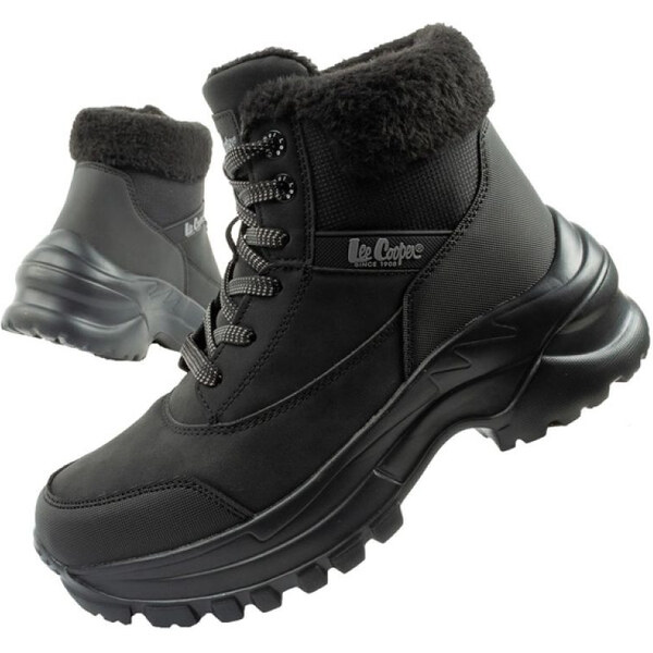 Lee Cooper dámske športové topánky zimné trekkingové zateplené čierne 65808306
