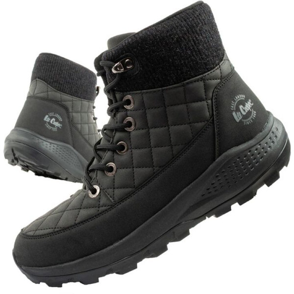 Lee Cooper dámske zimné trekingové športové topánky zateplené čierne 65808354