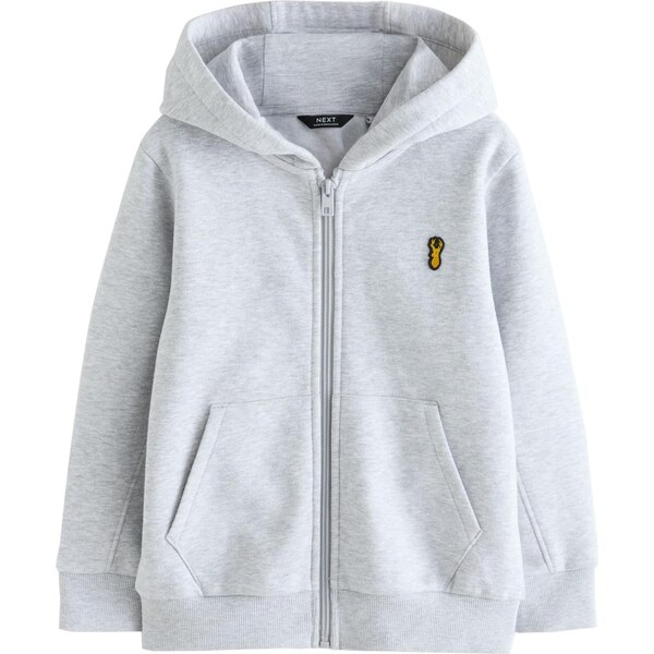 Next Tepláková bunda sivá melírovaná 65812313