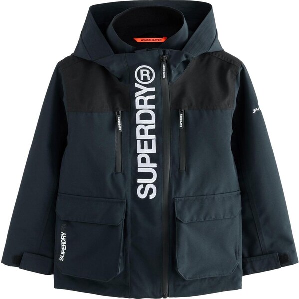 Superdry Kabát námornícka modrá / biela 65893316