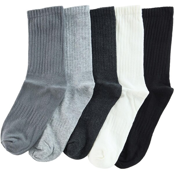 Trendyol Ponožky sivá / antracitová / svetlosivá / čierna / biela 65817002