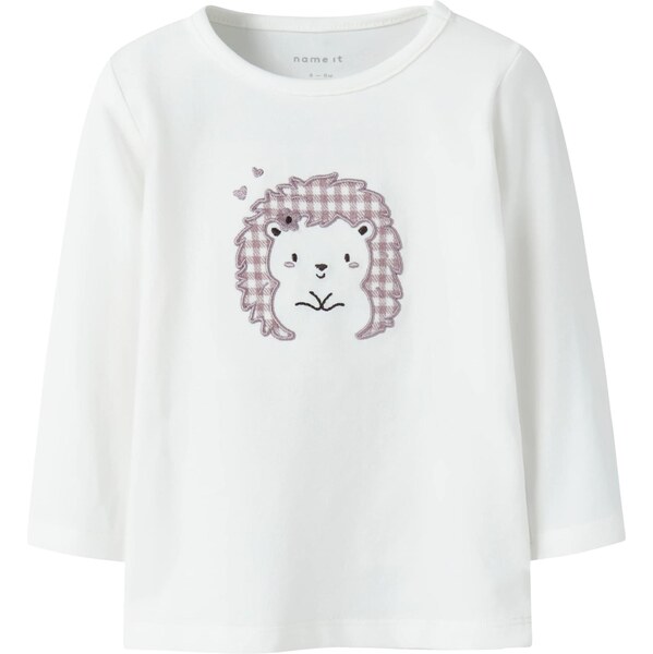 NAME IT Tričko NBFOLPA mokka / tmavohnedá / biela 65817068