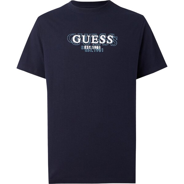 GUESS Tričko námornícka modrá / nebesky modrá / biela 65817139