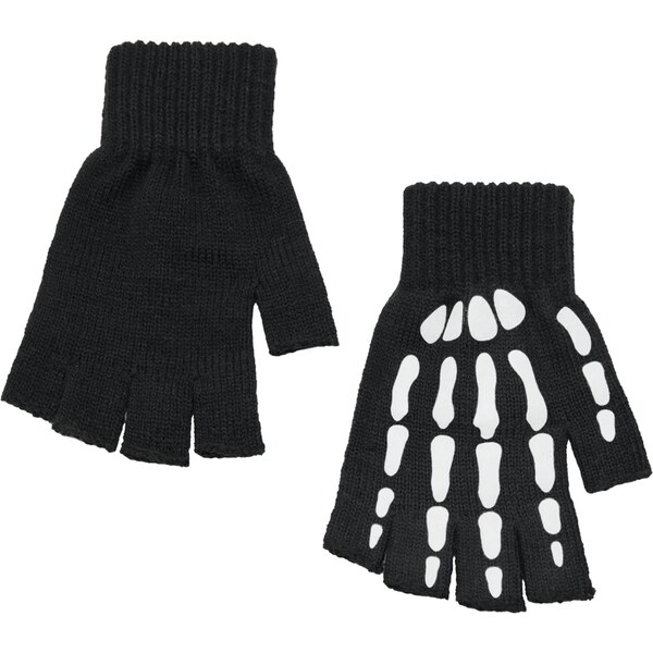 MANGO KIDS Rukavice Boneg čierna / biela 65817196