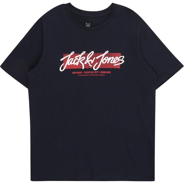 Jack & Jones Junior Tričko JJURBAN tmavomodrá / krvavo červená / biela 65817251