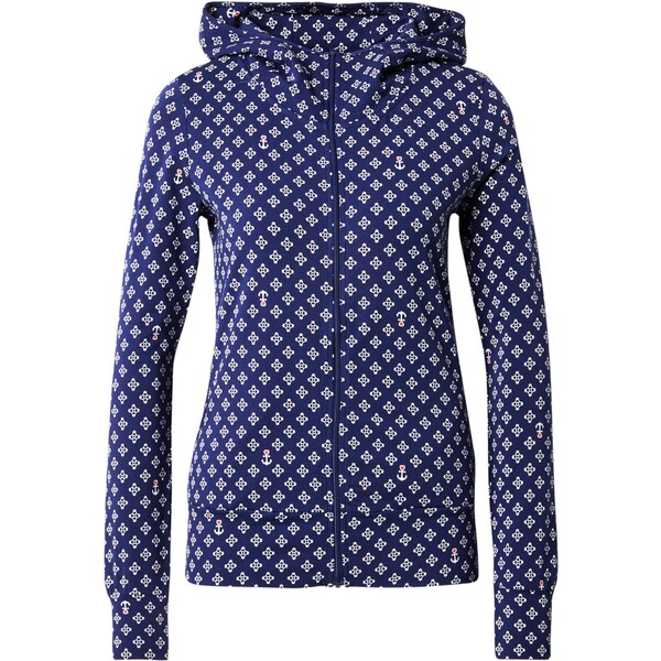 Blutsgeschwister Tepláková bunda Duba námornícka modrá / biela 65896670