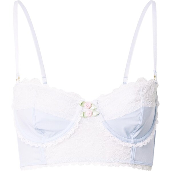 WILD LOVERS Podprsenka WILLOW nebesky modrá / biela 65817252