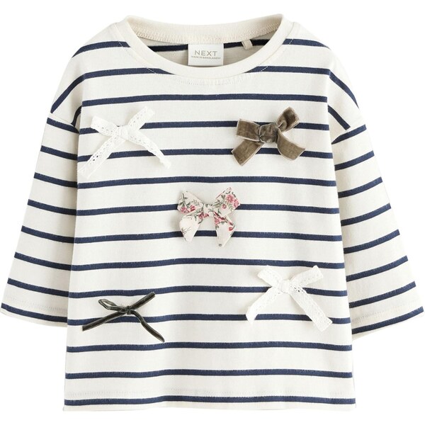 Next Tričko čierna / biela 65894207