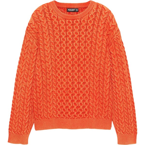 Pull&Bear Sveter PREPPY QUEENS oranžová 65896421