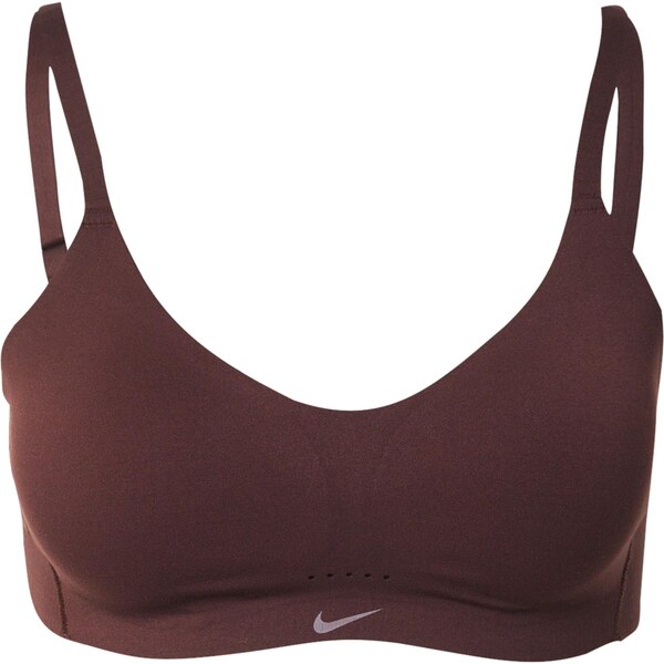 NIKE Športová podprsenka ALATE MINIMALIST čokoládová 66009955