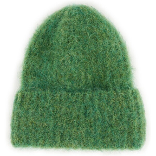 Vlnka Vlnená čiapka mohér a alpaka Abbe zelená veľkosti oblečenia Uni 65817307