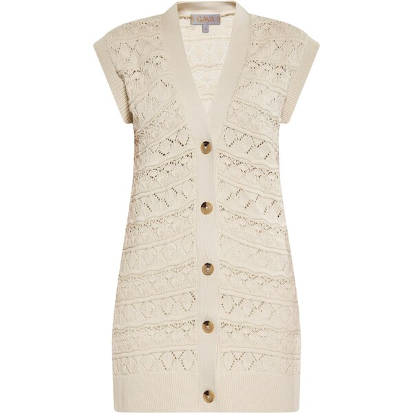 Gaya Pletená vesta béžová 65843396