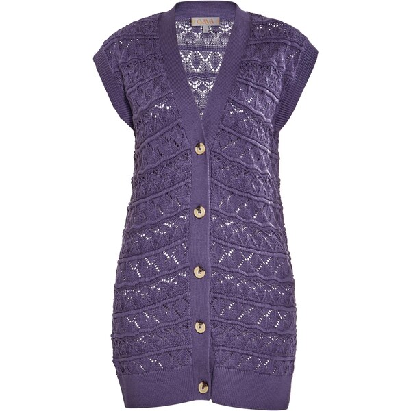 Gaya Pletená vesta černicová 65843397