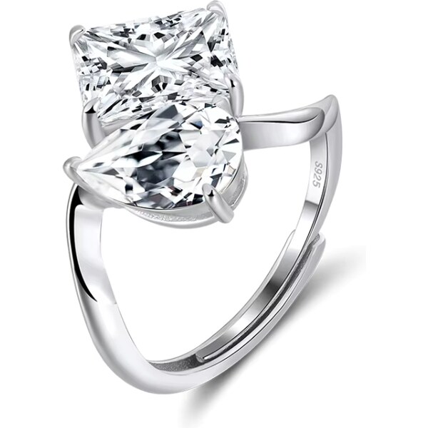 MAJYA Strieborný nastaviteľný prsteň ADRIENA 11908 66011992