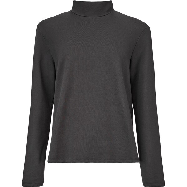 Vlnka Dámska bavlnená mikina s rolákom čierna veľkosti oblečenia S 62211043