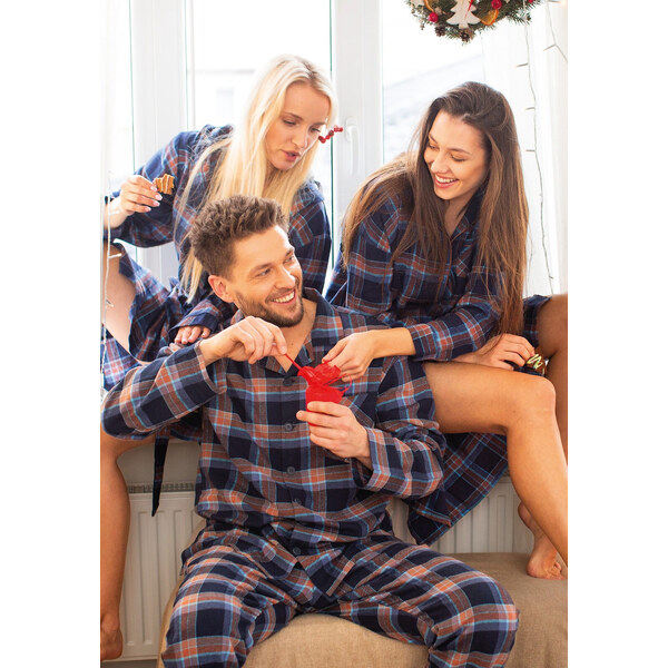 Pánske pyžamo Key MNS 431 B25 dĺžka/r 3XL-4XL so zipsom 66655171