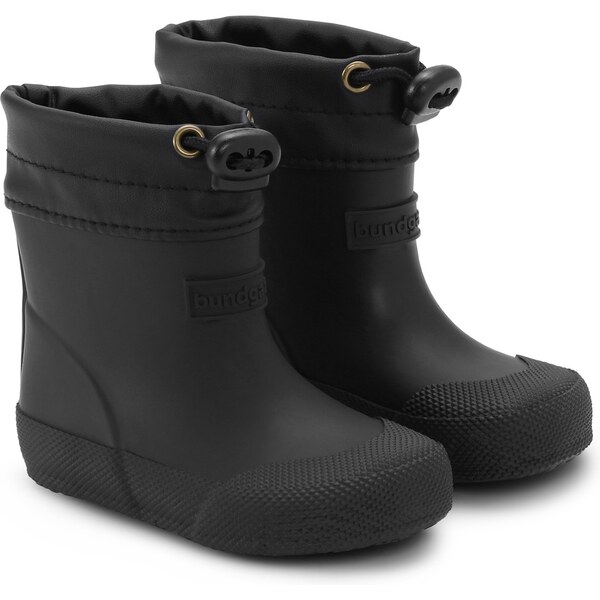 Bundgaard Malik detské zateplené barefoot gumáky / čierne 65842444