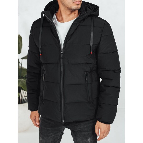 Dstreet Trendy zimná bunda s kapucňou v čiernom prevedení 65823920