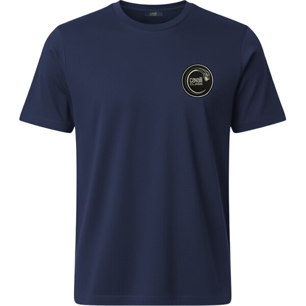 CAVALLI CLASS Logo Navy Blue tričko 65798303