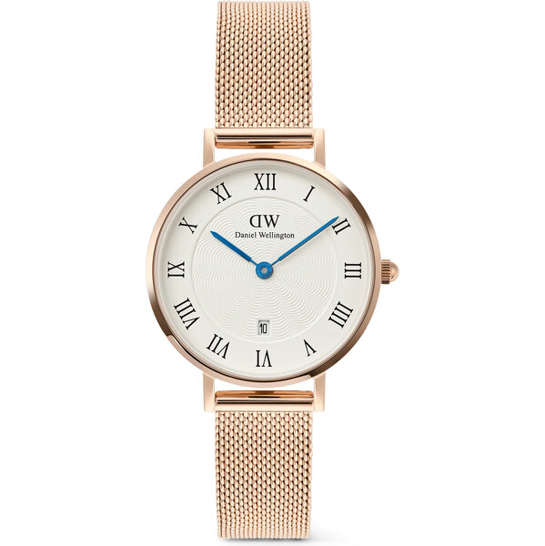Daniel Wellington Petite 28 Roman Numerals Date Melrose White Rose 66593612