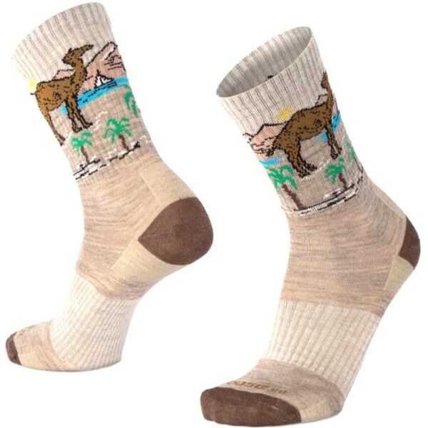 BESKYD CAMEL veselé merino ponožky s ťavou Moose S 1 pár béžová 65826287