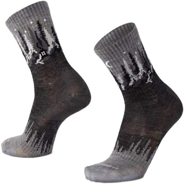 BESKYD GROVE veselé merino ponožky Moose sivá S 1 pár 65826285