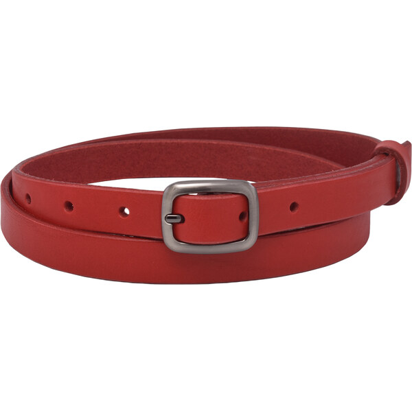 Mercucio Kožený dámsky opasok 722-20-34 červený pracka Jolana 65829035