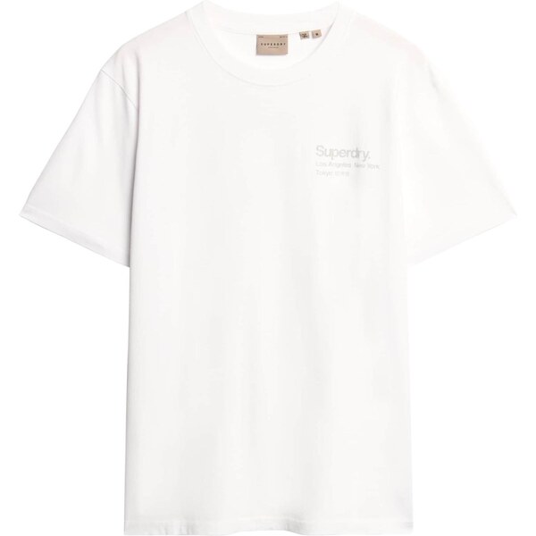 Superdry Tričko City svetlosivá / biela 65873735