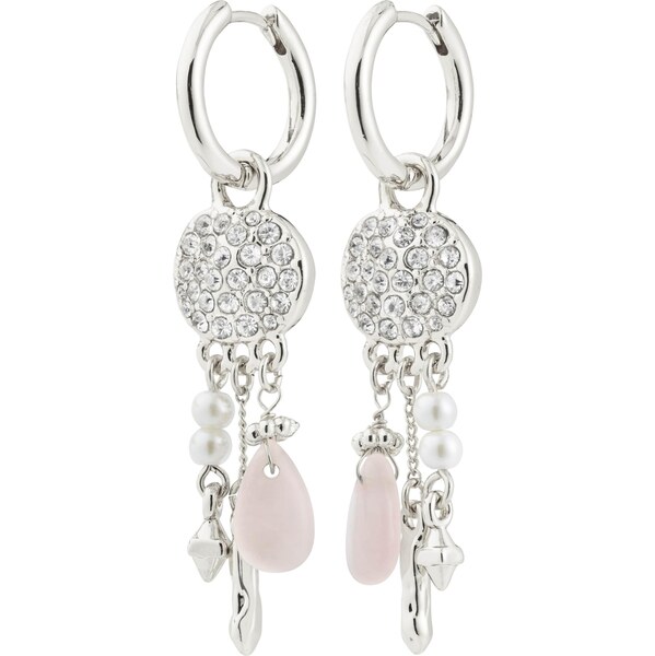 Pilgrim Náušnice Shift strieborná 65835402