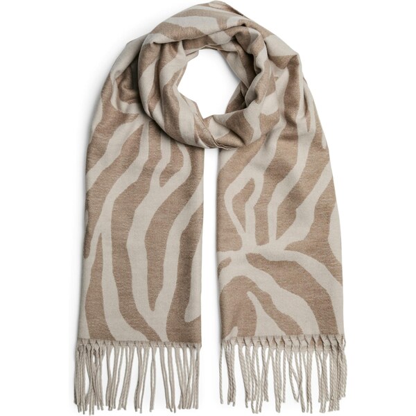 PIECES Šál PCELIN hnedá / tmavošedá 65890710