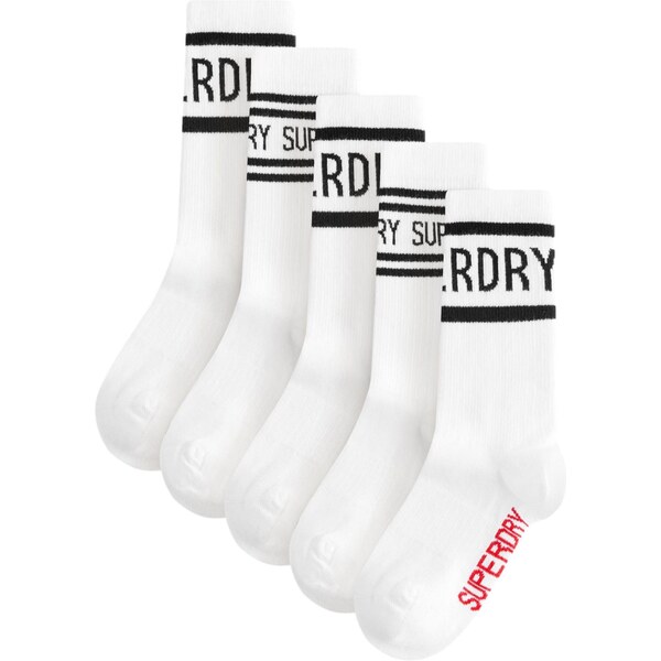 Superdry Ponožky červená / čierna / biela 65893289