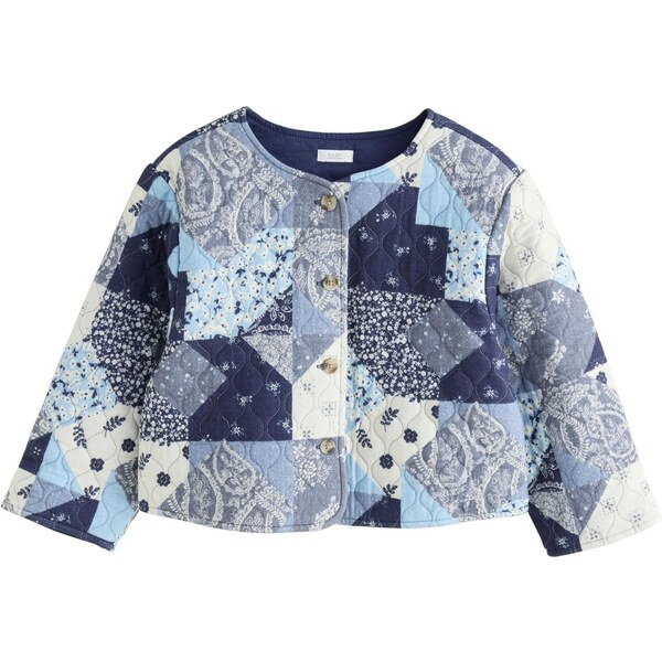 Next Prechodná bunda modrosivá / svetlomodrá / tmavomodrá / biela 65835887