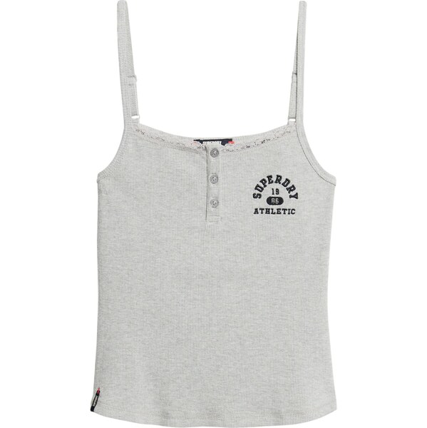 Superdry Top Essentials sivá melírovaná / čierna 65873693