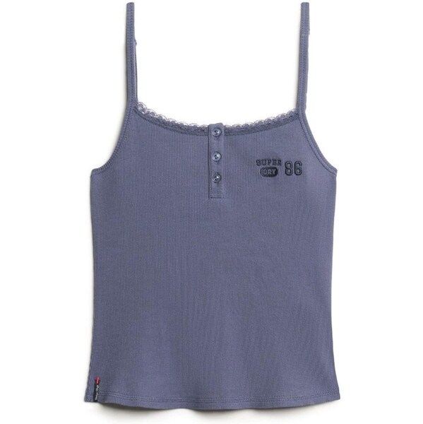 Superdry Top Athletic Essentials námornícka modrá / čierna 65873694