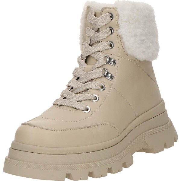 BOSS Šnurovacie členkové čižmy Foster béžová / nebielená 65836175