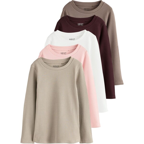 Next Tričko béžová / svetlohnedá / svetloružová / tmavočervená / biela 65888892