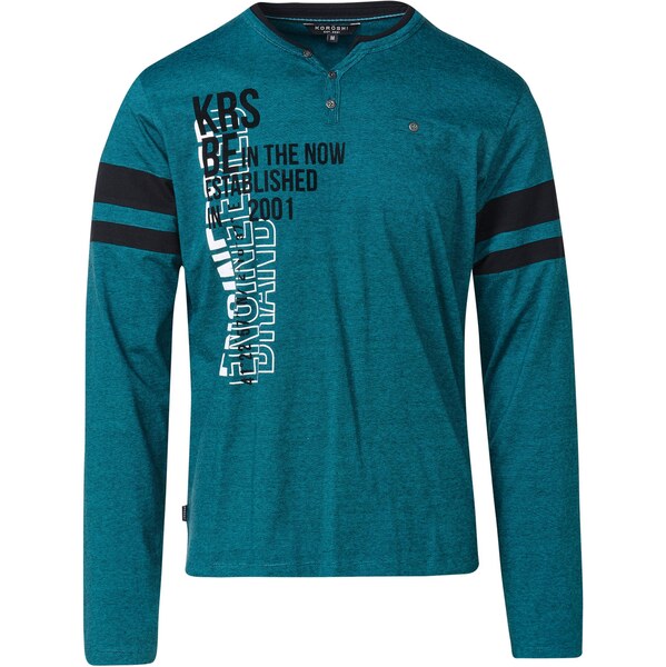 KOROSHI Tričko zelená / čierna / biela 65889712