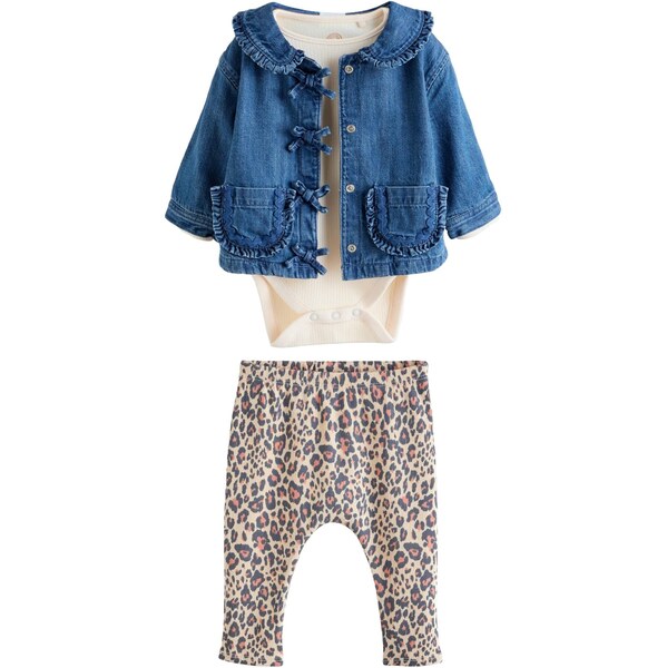 Next Set svetlobéžová / modrá denim / antracitová / oranžová 65893573