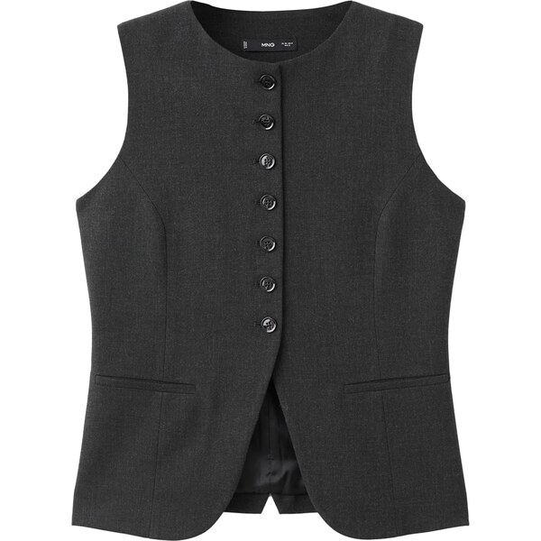 MANGO Vesta k obleku Daisy antracitová 65835973