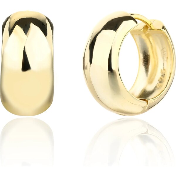 JVD Minimalistické pozlátené kruhové náušnice SVLE3380XJ6GO00 66594042