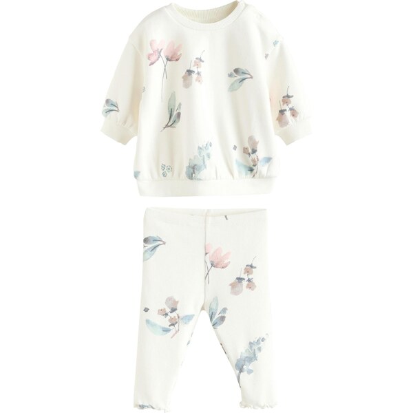 Next Joggingová súprava svetlomodrá / ružová / čierna / biela ako vlna 65893567