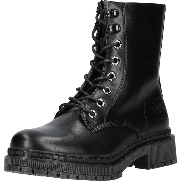 Dockers by Gerli Šnurovacie členkové čižmy čierna 65906515